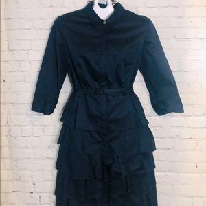 Vince Camuto Tiered Dress - Navy, Sz 12